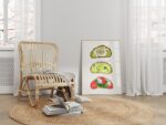 Trendy Kitchen Toast Breakfast Wall Art, Aesthetic Kitchen Decor, Home Decoration Illustration Art