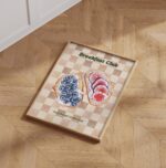 Toast Breakfast Wall Art, Aesthetic Kitchen Decor, Home Decoration Illustration Art