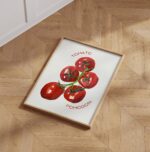 Tomato Watercolor Style Wall Art, Aesthetic Kitchen Decor, Home Decoration Illustration Art