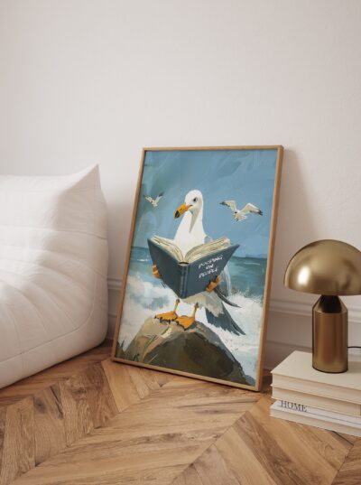 Cute Bird Animal Wall Art, Funny Toilet Bathroom Humor Sign, Bathroom Wall Art Home Decor